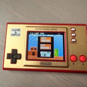 Nintendo Game & Watch Super Mario Bros Handheld - Red and Gold